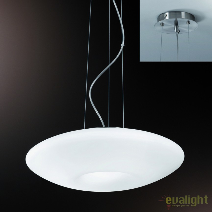 Lustra / Pendul stil modern Blanc HL 6-1559/2 satin/opal OR, Candelabre si Lustre moderne elegante⭐ modele clasice de lux pentru living, bucatarie si dormitor.✅ DeSiGn actual Top 2020!❤️Promotii lampi❗ ➽ www.evalight.ro. Oferte corpuri de iluminat suspendate pt camere de interior (înalte), suspensii (lungi) de tip lustre si candelabre, pendule decorative stil modern, clasic, rustic, baroc, scandinav, retro sau vintage, aplicate pe perete sau de tavan, cu cristale, abajur din material textil, lemn, metal, sticla, bec Edison sau LED, ieftine de calitate deosebita la cel mai bun pret. a