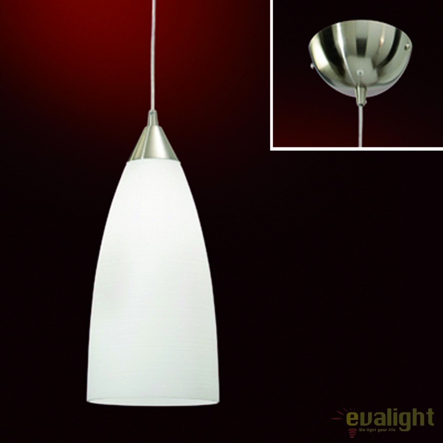 Pendul stil modern Cone HL 6-1545/1 satin/Dekor Alaska OR, Candelabre si Lustre moderne elegante⭐ modele clasice de lux pentru living, bucatarie si dormitor.✅ DeSiGn actual Top 2020!❤️Promotii lampi❗ ➽ www.evalight.ro. Oferte corpuri de iluminat suspendate pt camere de interior (înalte), suspensii (lungi) de tip lustre si candelabre, pendule decorative stil modern, clasic, rustic, baroc, scandinav, retro sau vintage, aplicate pe perete sau de tavan, cu cristale, abajur din material textil, lemn, metal, sticla, bec Edison sau LED, ieftine de calitate deosebita la cel mai bun pret. a