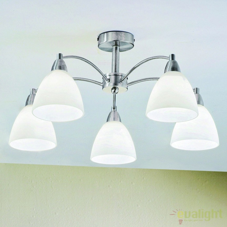 Lustra aplicata diam.50cm Susan DLU 1696/5 satin OR, Lustre aplicate, moderne⭐ modele elegante pentru living, dormitor, bucatarie sau hol.✅DeSiGn decorativ unic!❤️Promotii lampi❗ ➽www.evalight.ro. Alege corpuri de iluminat interior de tip plafoniera si lustre aplicate de tavan, ieftine de de lux, calitate deosebita la cel mai bun pret. a