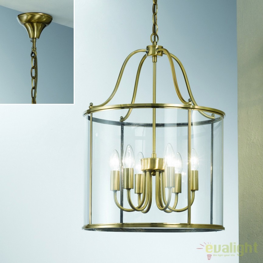 Lustra / Pendul design rustic Bruno HL 6-1678/6 bronze OR, Candelabre si Lustre moderne elegante⭐ modele clasice de lux pentru living, bucatarie si dormitor.✅ DeSiGn actual Top 2020!❤️Promotii lampi❗ ➽ www.evalight.ro. Oferte corpuri de iluminat suspendate pt camere de interior (înalte), suspensii (lungi) de tip lustre si candelabre, pendule decorative stil modern, clasic, rustic, baroc, scandinav, retro sau vintage, aplicate pe perete sau de tavan, cu cristale, abajur din material textil, lemn, metal, sticla, bec Edison sau LED, ieftine de calitate deosebita la cel mai bun pret. a