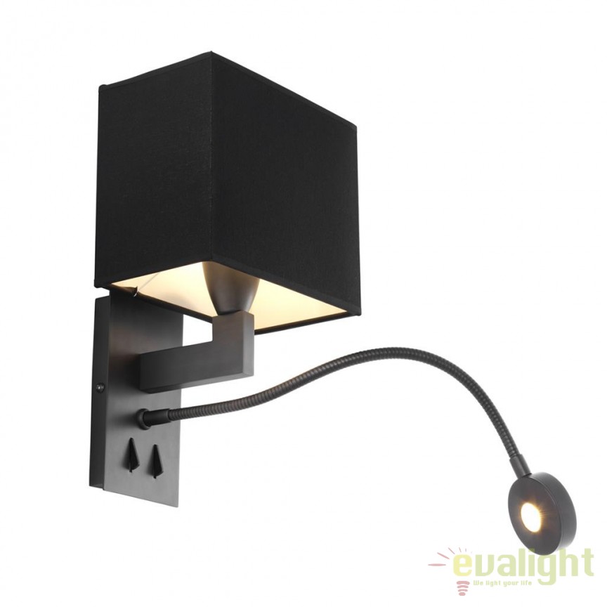 Aplica design LUX Reading LED bronz 111511 HZ, Candelabre si Lustre moderne elegante⭐ modele clasice de lux pentru living, bucatarie si dormitor.✅ DeSiGn actual Top 2020!❤️Promotii lampi❗ ➽ www.evalight.ro. Oferte corpuri de iluminat suspendate pt camere de interior (înalte), suspensii (lungi) de tip lustre si candelabre, pendule decorative stil modern, clasic, rustic, baroc, scandinav, retro sau vintage, aplicate pe perete sau de tavan, cu cristale, abajur din material textil, lemn, metal, sticla, bec Edison sau LED, ieftine de calitate deosebita la cel mai bun pret. a