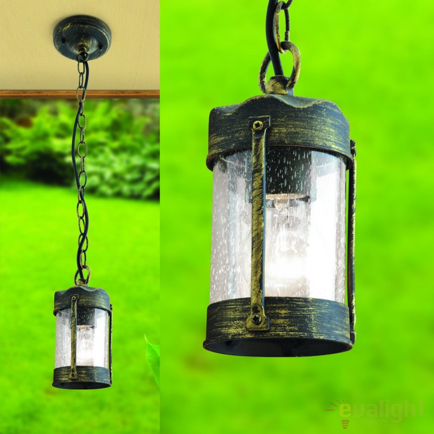 Pendul exterior stil rustic IP23 Taverna AL 11-1170 schwarz-gold OR, Lustre, Pendule suspendate de exterior⭐ modele rustice clasice tip felinar pentru terasa casa foisoare.✅Design decorativ!❤️Promotii lampi❗ ➽www.evalight.ro. Alege oferte la corpuri de iluminat exterior de tip suspensii pt perete si tavan, modele ornamentale moderne si traditionale cu aspect retro sau vintage, industrial din metal si lemn cu becuri LED, ieftine si de lux, calitate deosebita la cel mai bun pret. a