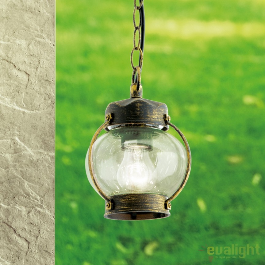 Pendul exterior stil rustic IP23 Taverna AL 11-1166 schwarz-gold OR, Lustre, Pendule suspendate de exterior⭐ modele rustice clasice tip felinar pentru terasa casa foisoare.✅Design decorativ!❤️Promotii lampi❗ ➽www.evalight.ro. Alege oferte la corpuri de iluminat exterior de tip suspensii pt perete si tavan, modele ornamentale moderne si traditionale cu aspect retro sau vintage, industrial din metal si lemn cu becuri LED, ieftine si de lux, calitate deosebita la cel mai bun pret. a