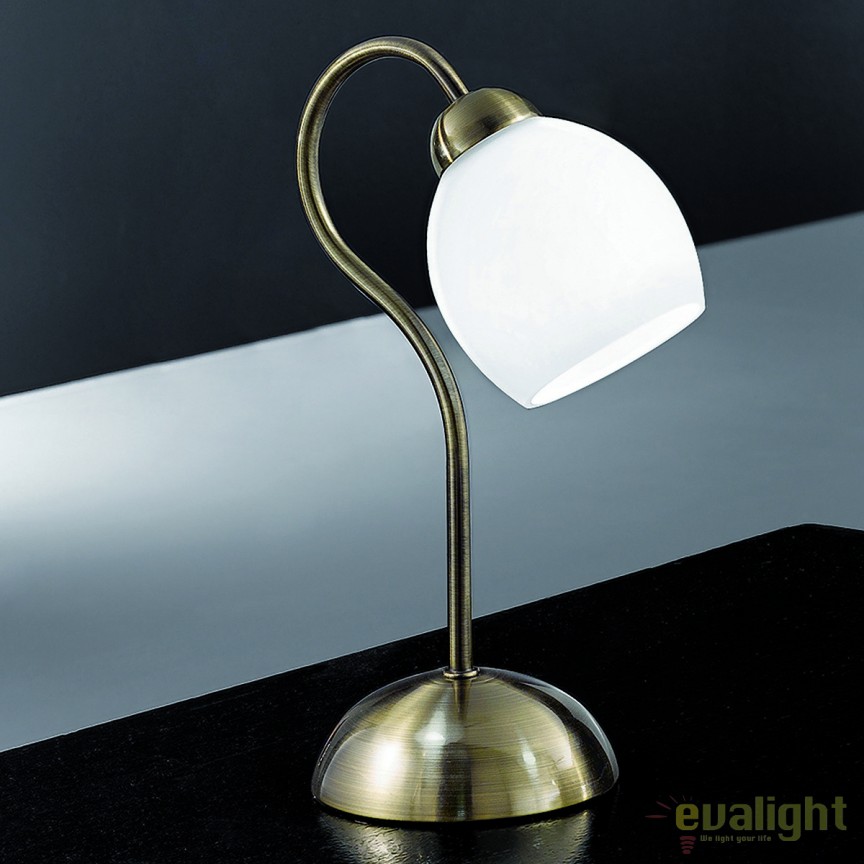 Veioza / Lampa de masa clasica Tulpo LA 4-1098/1 Patina OR, Veioze clasice de masa⭐ modele elegante inalte potrivite pentru noptiere dormitor, living, birou.✅DeSiGn decorativ de lux unic!❤️Promotii lampi❗ ➽ www.evalight.ro. Alege oferte la colectile NOI de corpuri de iluminat interior tip veioze cu picior inalt pt citit cu reader LED, aspect vintage deosebit, abajur din material textil, cristal, sticla, lemn, metalic, ceramica cu flori, ieftine de calitate la cel mai bun pret. a