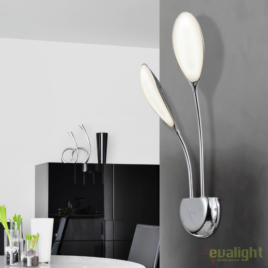 Aplica perete LED design modern Lucila II SV-324190, Aplice de perete LED, moderne⭐ modele potrivite pentru dormitor, living, baie, hol, bucatarie.✅DeSiGn LED decorativ unic!❤️Promotii lampi❗ ➽ www.evalight.ro. Alege corpuri de iluminat cu LED pt interior, elegante din cristal (becuri cu leduri si module LED integrate cu lumina calda, naturala sau rece), ieftine si de lux, calitate deosebita la cel mai bun pret.  a