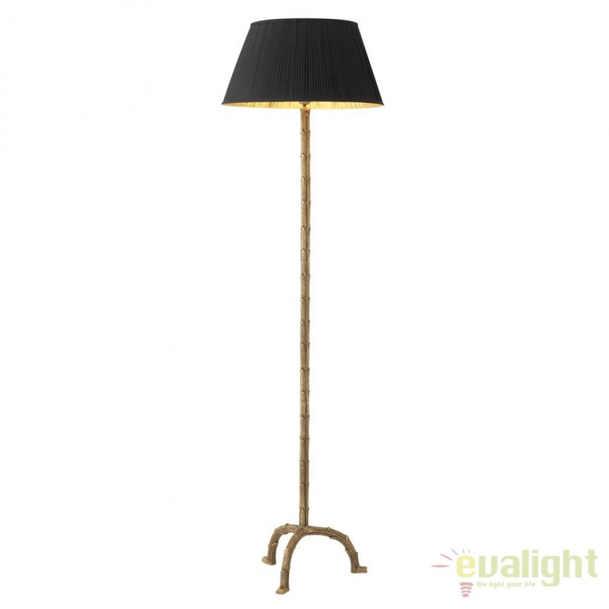 Lampadar design LUX din alama finisaj vintage, Le Coultre negru 111682 HZ, Lampadare moderne de podea⭐ modele elegante pentru iluminat camera living dormitor.✅DeSiGn decorativ de lux unic!❤️Promotii lampi❗ ➽www.evalight.ro. Alege corpuri de iluminat de podea pt interior cu reader LED, ieftine de calitate deosebita la cel mai bun pret. a