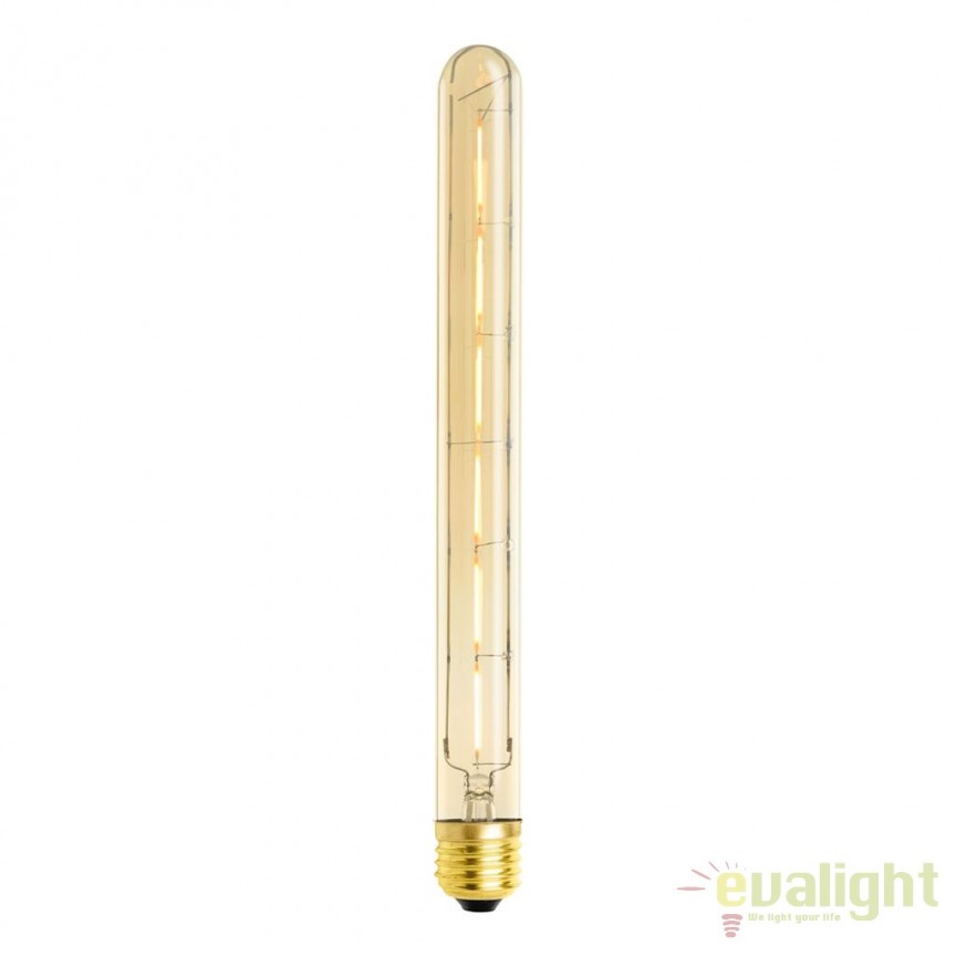 Set de 4 becuri E27 LED Bulb Tubular 6W 111179 HZ, Becuri LED E27 - Bec soclu E27 - dulie bec E27⭐ modele becuri economice LED si clasice cu filament Edison style, decorative vintage.✅Clasa eficienta energetica❗ ➽ www.evalight.ro. Alege temperatura de culoare potrivita a becurilor functie de tipul de iluminare: cu lumina calda, rece, naturala sau neutra. 
Becuri cu soclu (dulie) de tip E27, surse de iluminat inteligente: cu senzor de miscare (telecomanda), (solare) cu consum redus de energie, surse incandescente cu dulie si soclu normale (ceramica, sticla, plastic, aluminiu), LED dimabile cu lumina calda (3000K), lumina rece alba (6500K) si lumina neutra (4000K), lumina naturala, flux luminos cu lumeni, bec LED echivalent 40W / 60W / 100W  tensinea curentului electric este de 12V fata de 220V (Volti) si durata mare de viata, becuri cu lumina puternica stralucitoare, colorate si multicolore, cu forma de lumanare, glob mare sau mic, rezistente la caldura si la apa, ce se aprinde instant la trecerea curentului electric, cu garantie cel mai bun pret❗ a