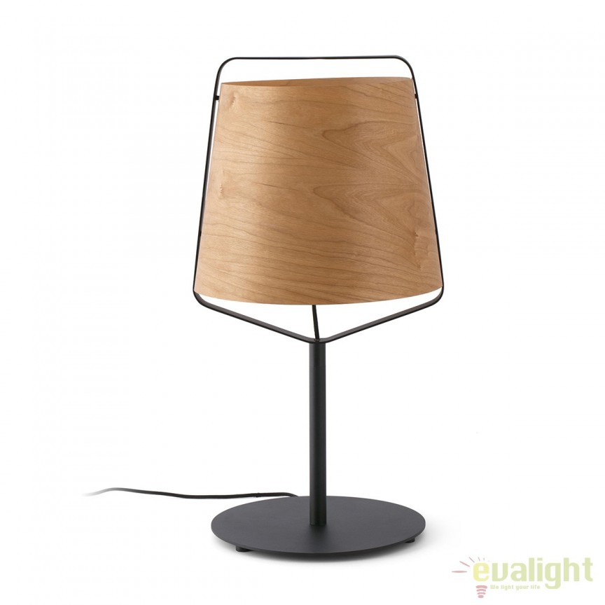 Veioza lemn / Lampa de masa design deosebit STOOD 29846, Veioze rustice si Lampi de masa stil rustic⭐modele din lemn potrivite pentru noptiere dormitor living, birou.✅DeSiGn decorativ vintage!❤️Promotii lampi❗ ➽www.evalight.ro. Alege corpuri de iluminat interior rustice de tip veioza pentru casa, ieftine si de lux, calitate la cel mai bun pret. a