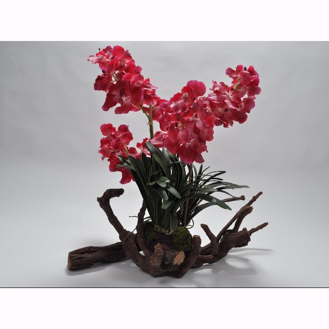 Aranjament floral deosebit ORCHID TWIG BEAUTY 80cm 106100 SK, Aranjamente florale de lux, plante decorative & flori artificiale in ghiveci⭐ modele design modern ornamental natural pentru decor casa❗ ➽ www.evalight.ro. a