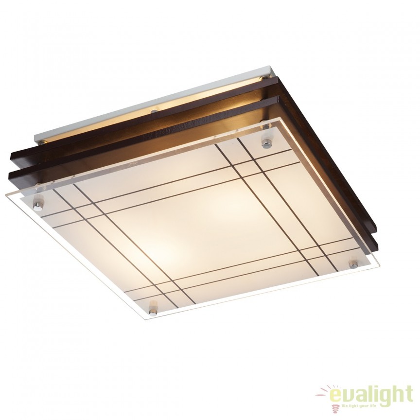 Plafoniera stil clasic Kadavu 2L 48089-2 GL, Lustre/Plafoniere clasice, tavan⭐modele elegante de lux pentru dormitor living, hol.✅DeSiGn decorativ unic!❤️Promotii lampi❗ ➽www.evalight.ro. Alege oferte la corpuri de iluminat interior stil clasic pt perete si tavane joase, decor cristal, bec LED sau vintage, ieftine de calitate deosebita la cel mai bun pret. a