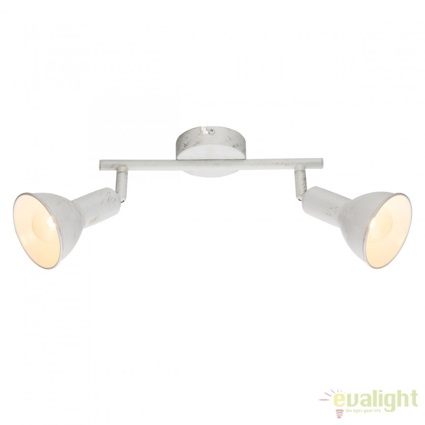 Plafoniera Caldera 2L 54648-2 GL, Aplice aplicate perete sau tavan cu spoturi, LED⭐ modele moderne corpuri de iluminat tip spoturi pe bara.✅Design decorativ unic!❤️Promotii lampi❗ ➽ www.evalight.ro. Alege aplice de iluminat interior, lustre si plafoniere cu 2 spoturi cu lumina LED si directie reglabila, spot orientabil cu intrerupator, simple si ieftine de calitate la cel mai bun pret. a