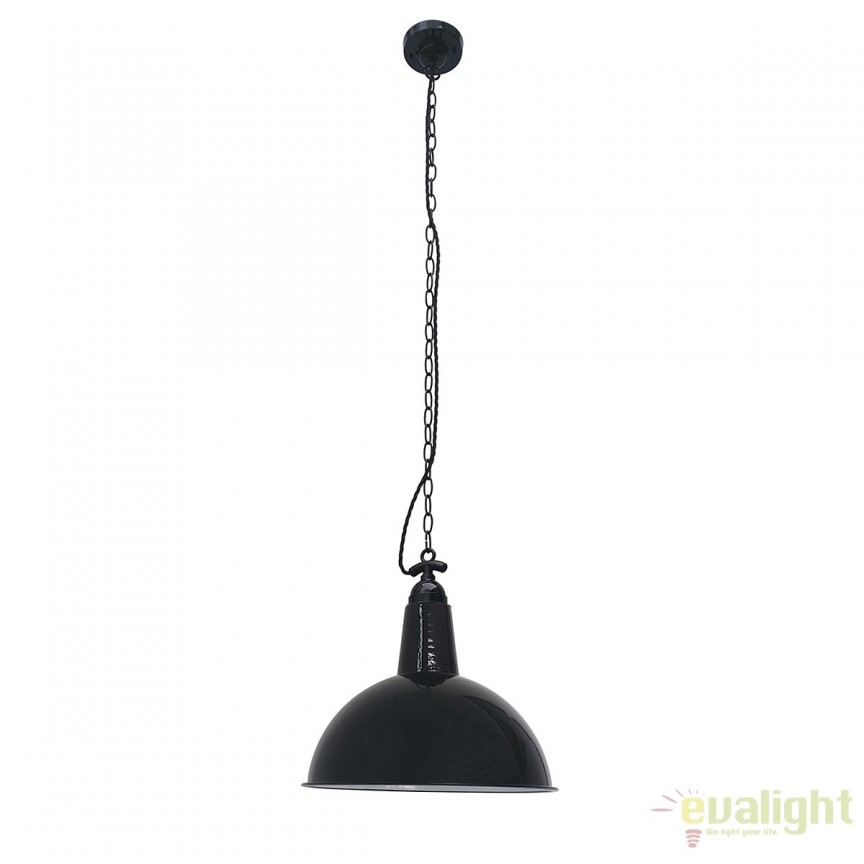 Pendul design Industrial Style Ø52cm LOU negru 62800, NOU❗ Lustre VINTAGE, RETRO, INDUSTRIA Style⭐cele mai iubite❤️ corpuri de iluminat decorative moderne.✅Design antichizat unic!❤️Promotii lampi❗ ➽ www.evalight.ro. Alege candelabre elegante de lux pentru camere interior (bucatarie, dormitor si living) decorate in stil vintage sau retro, modele de calitate deosebita la cel mai bun pret. a