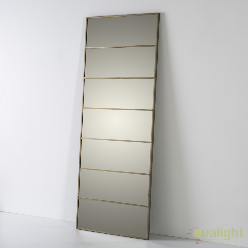 Oglinda decorativa Marlene Metal Golden 76x195cm 69503/00 TN, Oglinzi decorative de perete⭐ modele moderne pentru living, dormitor sau hol.✅DeSiGn elegant de lux!❤️Promotii decoratiuni cu oglinzi❗ ➽ www.evalight.ro. Alege oglinzi elegante mari potrivite pt camera, de podea in dresing sau de perete, mobila, baie, rama din metal sau lemn, ieftine de calitate deosebita la cel mai bun pret. a