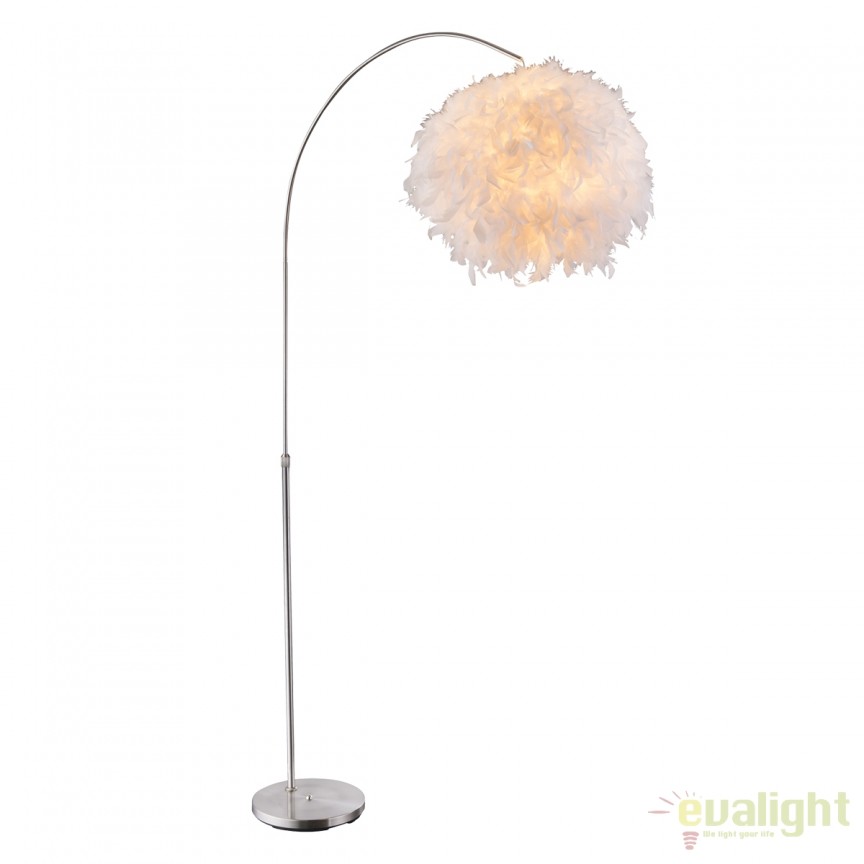 Lampadar stil modern / Lampa podea cu inaltime reglabila Katunga 15057S GL, Lampadare moderne de podea⭐ modele elegante pentru iluminat camera living dormitor.✅DeSiGn decorativ de lux unic!❤️Promotii lampi❗ ➽www.evalight.ro. Alege corpuri de iluminat de podea pt interior cu reader LED, ieftine de calitate deosebita la cel mai bun pret. a