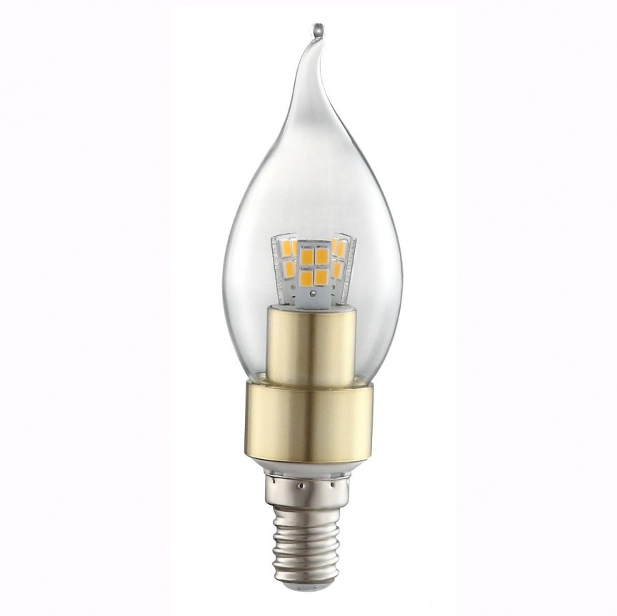 Bec CLASSIC Candle E14 LED 4Watt 3000K 10777 GL, Outlet ➜ Discount⭐ Oferte ✅Corpuri de iluminat ✅Lustre ✅Mobila ✅Decoratiuni de interior si exterior.⭕Pret redus online➜Lichidari de stoc❗ Magazin ➽ www.evalight.ro. a