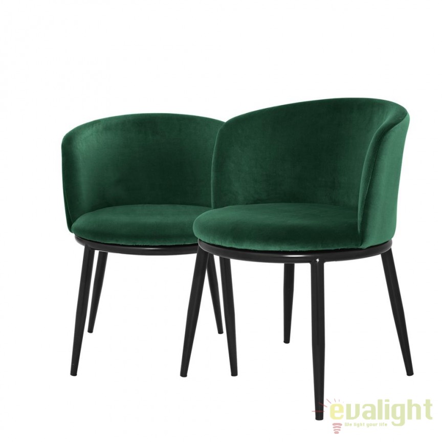 Set de 2 scaune design LUX din otel Filmore verde 111997 HZ, Mobila si Decoratiuni interioare moderne de lux⭐ piese de mobilier modern cu stil exclusivist pentru casa❤️ colectii dormitor si living❗ Promotii la mobila si decoratiuni✅ Intra si vezi modele ✚ poze ✚ pret ➽ www.evalight.ro. ➽ sursa ta de inspiratie online❗ Idei si tendinte de design actual pentru amenajari premium Top❗ Mobila moderna unicat cu stil elegant contemporan ultra-modern, accesorii si oglinzi decorative de perete potrivite pentru interior si exterior. Cele mai noi si apreciate stiluri la mobila si mobilier cu design original: stil industrial style, retro, vintage (boem, veche, reconditionata, realizata manual (noua nu second hand), handmade, sculptata, scandinav (nordic), clasic (baroc, glamour, romantic, art deco, boho, shabby chic, feng shui), rustic (traditional), urban minimalist. Alege cele mai frumoase si rafinate articole si obiecte decorative deosebite, textile si tesaturi scumpe, vezi seturi de mobilier modular pe colt pt spatii mici si mari, cu picioare din metal combinat cu lemn masiv, placata cu oglinda si sticla, MDF lucios de culoare alba. ✅Amenajari interioare | Living | Dormitor | Hol | Baie | Bucatarie | Sufragerie | Camera de zi / Tineret / Copii | Birou | Balcon | Terasa si Gradina |  ✅Cumpara produse design la comanda sau din stoc, oferte si reduceri speciale cu vanzare rapida din magazine la cele mai bune preturi. Te aşteptăm sa admiri calitatea superioara a produselor noastre live în showroom-urile noastre din Bucuresti si Timisoara❗  a