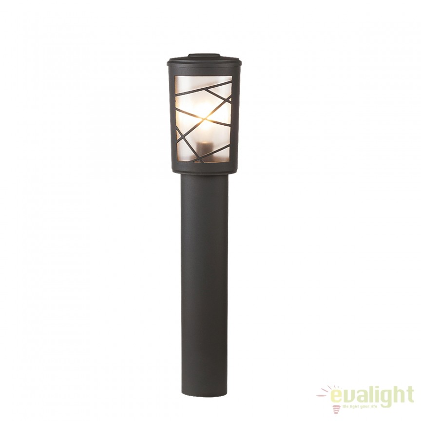 Stalp exterior stil rustic IP44 Pescara antracit 8744 RX, Stalpi iluminat exterior, solar LED⭐ modele decorative mici si medii pentru iluminare gradina, alei casa.✅Design ornamental!❤️Promotii lampi❗  ➽ www.evalight.ro. Alege oferte la corpuri de iluminat exterior modern cu panou solar si senzor, stil clasic, rustic, traditional, vintage, din metal antichizat, fier forjat, ieftini si de lux, calitate deosebita la cel mai bun pret. a