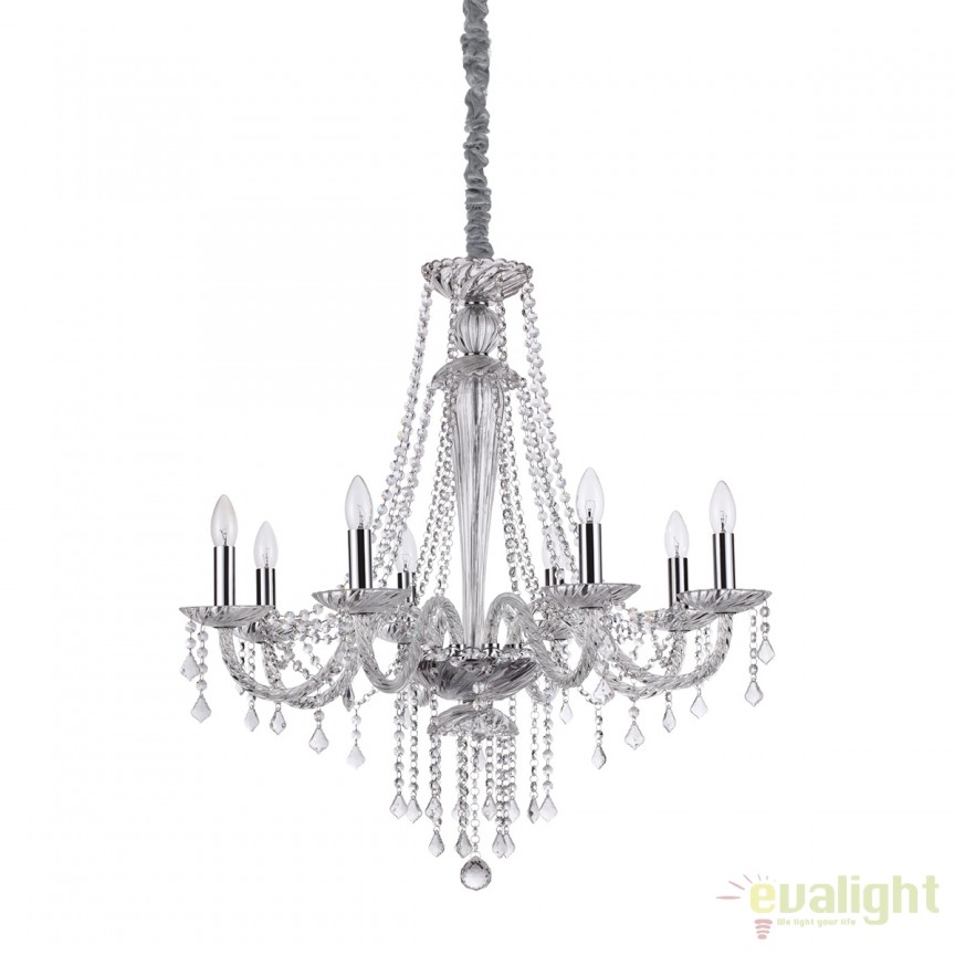 Candelabru design elegant AMADEUS SP8 168777, Candelabre clasice / Lustre si Pendule⭐ modele elegante de lux pentru iluminat living, dormitor, bucatarie.✅DeSiGn decorativ unic!❤️Promotii❗ Lustre clasice ➽ www.evalight.ro. Alege oferte la colectii NOI de corpuri de iluminat pt interior în stil clasic, industrial, retro sau vintage, lampi suspendate deosebite de tip suspensii, decorate cu margele cu cristal, abajur textil, de sticla, becuri normale tip lumanare cu filament sau LED, ieftine de calitate la cel mai bun pret. a