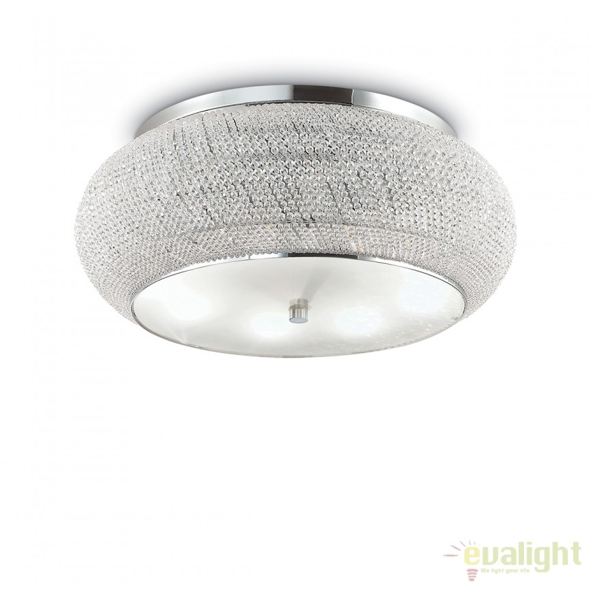 Lustra / Plafoniera design elegant PASHA PL14 CROMO 164991, Lustre/Plafoniere clasice, tavan⭐modele elegante de lux pentru dormitor living, hol.✅DeSiGn decorativ unic!❤️Promotii lampi❗ ➽www.evalight.ro. Alege oferte la corpuri de iluminat interior stil clasic pt perete si tavane joase, decor cristal, bec LED sau vintage, ieftine de calitate deosebita la cel mai bun pret. a