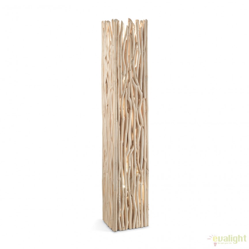 Lampadar design deosebit din lemn natur DRIFTWOOD PT2 180946, Lampadare clasice de podea⭐ modele elegante pentru iluminat camera living dormitor.✅DeSiGn decorativ de lux unic!❤️Promotii lampi❗ ➽www.evalight.ro. Alege corpuri de iluminat interior pt podea cu abajur din material textil si sticla, cu picior inalt si trepied din lemn, brate metal, marmura, ceramica, becuri LED, ieftine de calitate deosebita la cel mai bun pret. a