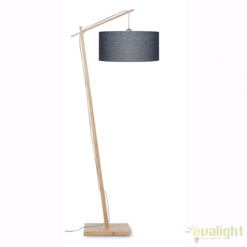 Lampadar cu cadru din bambus si abajur din tesatura in, Andes natur/ gri inchis ANDES/F/4723/DG, Candelabre si Lustre moderne elegante⭐ modele clasice de lux pentru living, bucatarie si dormitor.✅ DeSiGn actual Top 2020!❤️Promotii lampi❗ ➽ www.evalight.ro. Oferte corpuri de iluminat suspendate pt camere de interior (înalte), suspensii (lungi) de tip lustre si candelabre, pendule decorative stil modern, clasic, rustic, baroc, scandinav, retro sau vintage, aplicate pe perete sau de tavan, cu cristale, abajur din material textil, lemn, metal, sticla, bec Edison sau LED, ieftine de calitate deosebita la cel mai bun pret. a