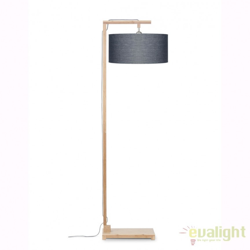 Lampadar modern cu baza din lemn de bambus, HIMALAYA, gri inchis HIMALAYA/F/4723/DG, Candelabre si Lustre moderne elegante⭐ modele clasice de lux pentru living, bucatarie si dormitor.✅ DeSiGn actual Top 2020!❤️Promotii lampi❗ ➽ www.evalight.ro. Oferte corpuri de iluminat suspendate pt camere de interior (înalte), suspensii (lungi) de tip lustre si candelabre, pendule decorative stil modern, clasic, rustic, baroc, scandinav, retro sau vintage, aplicate pe perete sau de tavan, cu cristale, abajur din material textil, lemn, metal, sticla, bec Edison sau LED, ieftine de calitate deosebita la cel mai bun pret. a