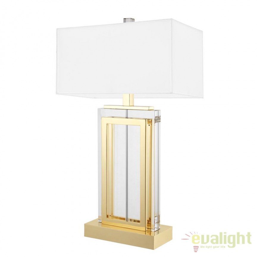 Veioza, lampa de masa LUX Arlington alb/ crystal 112408 HZ, Candelabre si Lustre moderne elegante⭐ modele clasice de lux pentru living, bucatarie si dormitor.✅ DeSiGn actual Top 2020!❤️Promotii lampi❗ ➽ www.evalight.ro. Oferte corpuri de iluminat suspendate pt camere de interior (înalte), suspensii (lungi) de tip lustre si candelabre, pendule decorative stil modern, clasic, rustic, baroc, scandinav, retro sau vintage, aplicate pe perete sau de tavan, cu cristale, abajur din material textil, lemn, metal, sticla, bec Edison sau LED, ieftine de calitate deosebita la cel mai bun pret. a