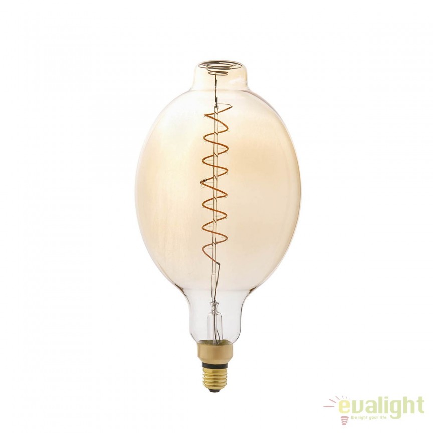 BEC filament LED dimabil decorativ 8W E27 BT180 2000K lumina calda AMBER 17449 , Becuri, LED⭐ modele becuri economice si puternice cu halogen, decorative vintage si clasice cu filament Edison style.✅Clasa eficienta energetica!❤️Promotii bec-uri❗ ➽ www.evalight.ro. Alege temperatura de culoare potrivita a becurilor functie de tipul de iluminat interior sau exterior: cu lumina calda, rece, naturala sau neutra. a