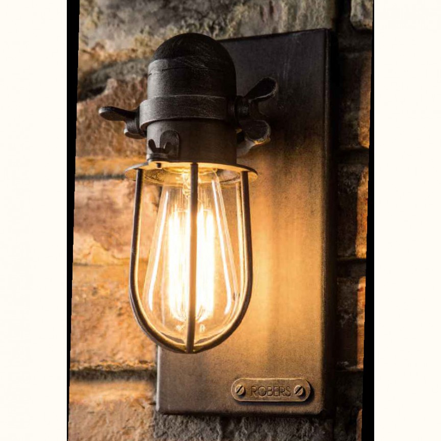 Aplica design industrial din fier forjat WL 3629, Corpuri de iluminat exterior si interior din Fier Forjat⭐ modele de lux pentru casa si foisor .✅DeSiGn metalic decorativ unic❗ ➽ www.evalight.ro. a