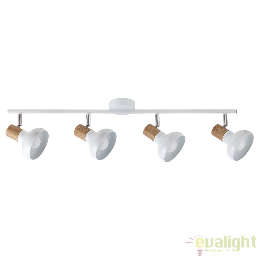 Plafoniera modern cu 4 spoturi Holly 5947, Plafoniere cu 4 spoturi, LED⭐ modele moderne corpuri de iluminat tip spoturi aplicate pe tavan sau perete.✅Design decorativ unic!❤️Promotii lampi❗ ➽ www.evalight.ro. Alege oferte lustre de iluminat interior tip plafoniere si aplice cu 4 spoturi pe bara cu lumina LED si directie reglabila pentru living, dormitor, bucatarie, baie, hol, camera copii, calitate de lux la cel mai bun pret. a