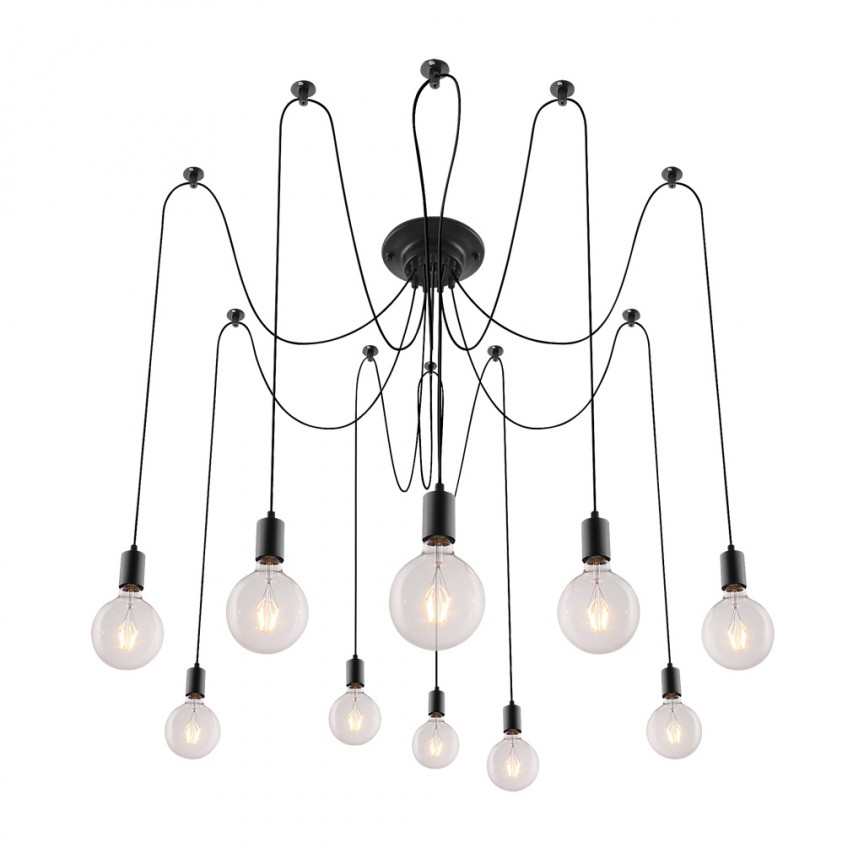 Lustra modern cu 10 pendule Caspar 2224 RX, NOU❗ Lustre VINTAGE, RETRO, INDUSTRIA Style⭐cele mai iubite❤️ corpuri de iluminat decorative moderne.✅Design antichizat unic!❤️Promotii lampi❗ ➽ www.evalight.ro. Alege candelabre elegante de lux pentru camere interior (bucatarie, dormitor si living) decorate in stil vintage sau retro, modele de calitate deosebita la cel mai bun pret. a