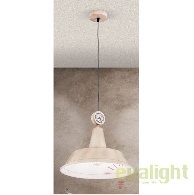 Lustra suspendata design industrial Arvid, fildes HL 6-1618/1 Vintage/Elfenbein OR, Pendule / Lustre suspendate moderne, LED⭐ modele elegante pentru bucatarie, living dormitor.✅DeSiGn decorativ unic!❤️Promotii lampi❗ ➽www.evalight.ro. Alege corpuri de iluminat suspendate pt interior stil modern, suspensii de tip pendule cu cristale, abajur material textil, lemn, metal, sticla, bec tip lumanare Edison sau LED, ieftine si de lux, calitate deosebita la cel mai bun pret. a