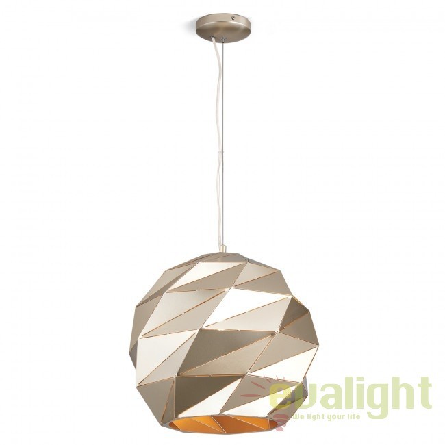 Lustra moderna Origami auriu, 42cm HL 6-1644/1 gold OR, Candelabre si Lustre moderne elegante⭐ modele clasice de lux pentru living, bucatarie si dormitor.✅ DeSiGn actual Top 2020!❤️Promotii lampi❗ ➽ www.evalight.ro. Oferte corpuri de iluminat suspendate pt camere de interior (înalte), suspensii (lungi) de tip lustre si candelabre, pendule decorative stil modern, clasic, rustic, baroc, scandinav, retro sau vintage, aplicate pe perete sau de tavan, cu cristale, abajur din material textil, lemn, metal, sticla, bec Edison sau LED, ieftine de calitate deosebita la cel mai bun pret. a