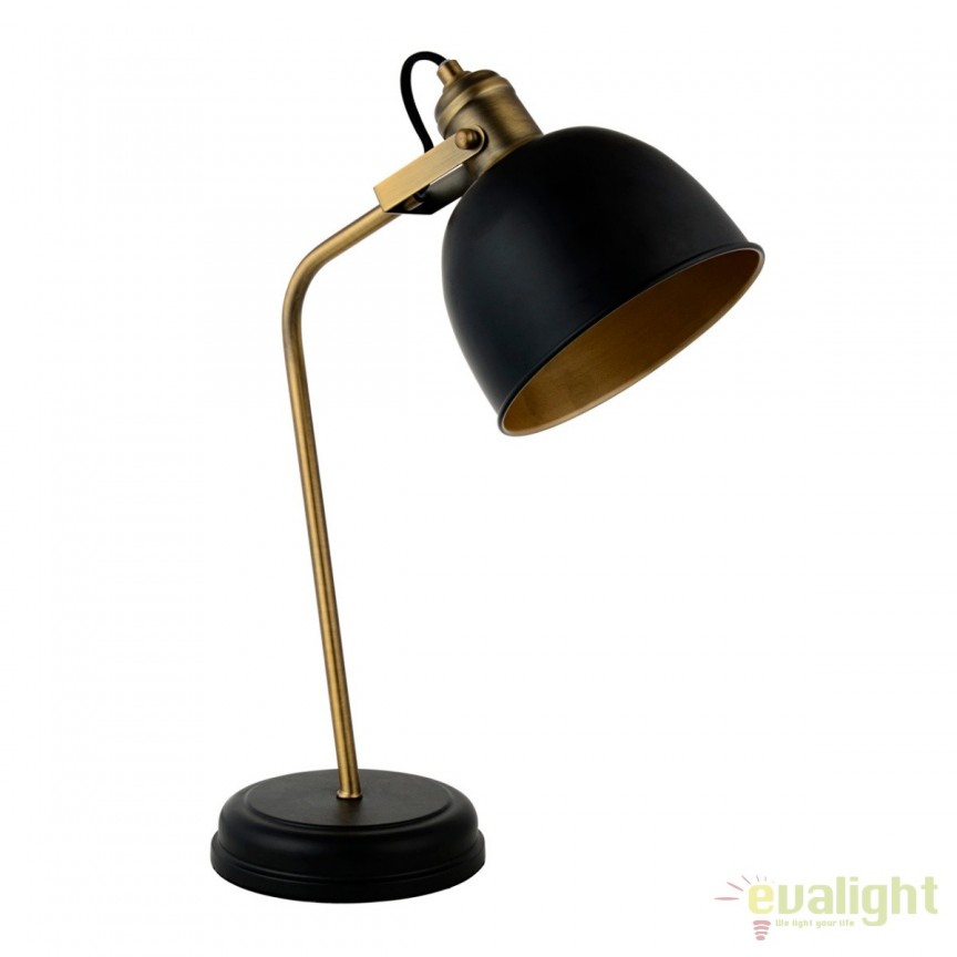 Veioza / Lampa de masa design industrial Walter 551031701 MW, Veioze moderne de masa⭐ modele elegante inalte potrivite pentru noptiere dormitor si living.✅DeSiGn decorativ de lux unic!❤️Promotii lampi❗ ➽www.evalight.ro. Alege corpuri de iluminat interior tip lampi mari mari cu picior inalt pt citit cu reader LED, de podea, aspect vintage deosebit cu cristal, abajur din material textil, sticla, lemn, metalic, ceramica cu flori, ieftine de calitate la cel mai bun pret. a