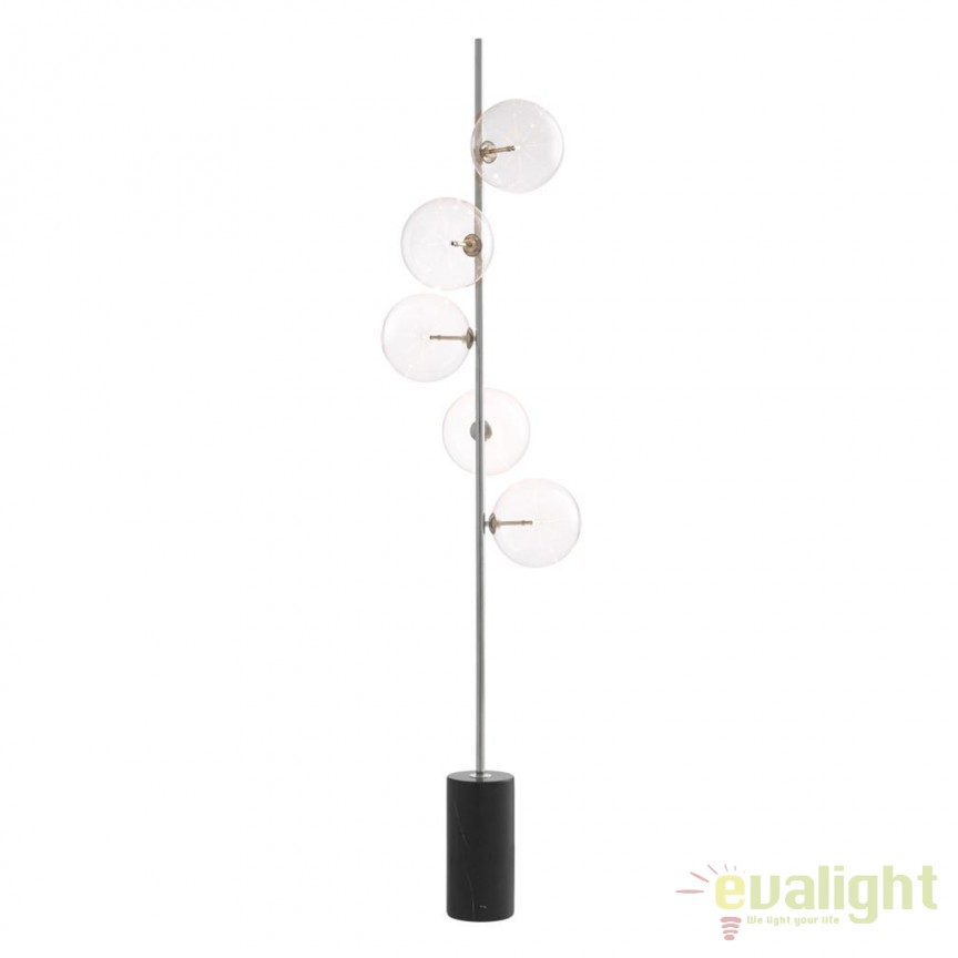 Lampadar design LUX Tempo metal finisaj nickel 112630 HZ, Lampadare moderne de podea⭐ modele elegante pentru iluminat camera living dormitor.✅DeSiGn decorativ de lux unic!❤️Promotii lampi❗ ➽www.evalight.ro. Alege corpuri de iluminat de podea pt interior cu reader LED, ieftine de calitate deosebita la cel mai bun pret. a