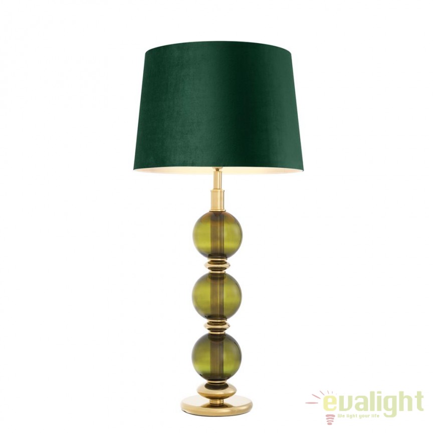 Veioza design LUX Fondoro verde 112611 HZ, Veioze clasice de masa⭐ modele elegante inalte potrivite pentru noptiere dormitor, living, birou.✅DeSiGn decorativ de lux unic!❤️Promotii lampi❗ ➽ www.evalight.ro. Alege oferte la colectile NOI de corpuri de iluminat interior tip veioze cu picior inalt pt citit cu reader LED, aspect vintage deosebit, abajur din material textil, cristal, sticla, lemn, metalic, ceramica cu flori, ieftine de calitate la cel mai bun pret. a