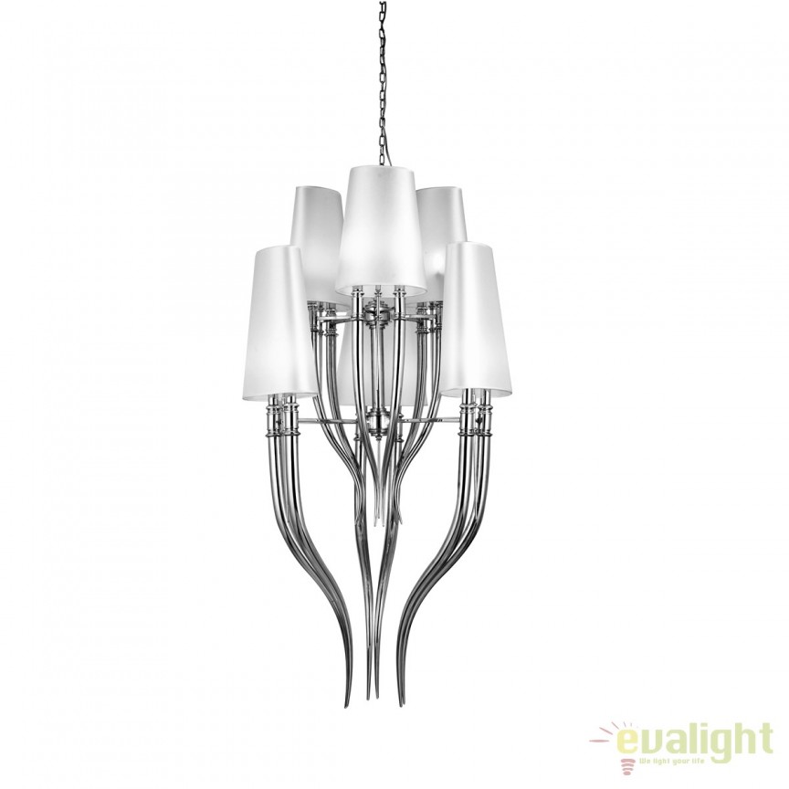 Lustra eleganta design LUX ultra-modern DIABLO 3+3 WHITE, Promotii lustre, reduceri⭐ corpuri de iluminat, mobila si decoratiuni de interior si exterior.⭕Oferte Pret redus online ➽ www.evalight.ro❗ a