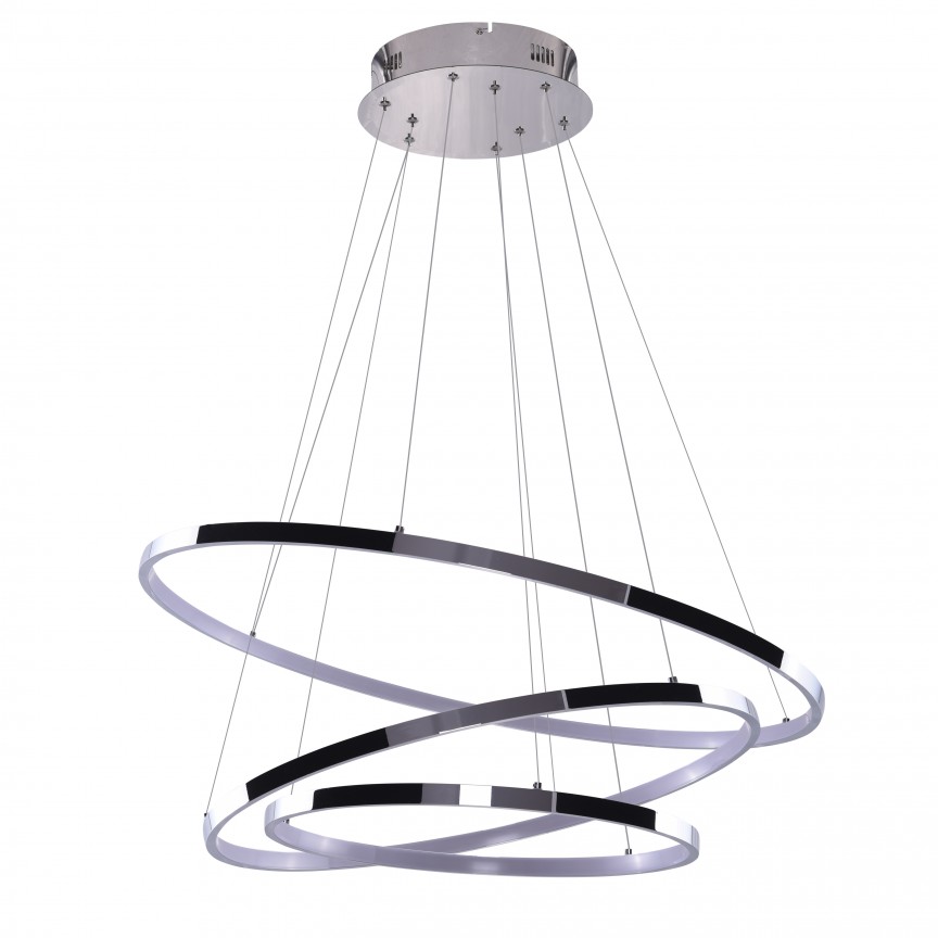 Lustra LED dimabila design modern Wheel 3 crom, Candelabre si Lustre moderne elegante⭐ modele clasice de lux pentru living, bucatarie si dormitor.✅ DeSiGn actual Top 2020!❤️Promotii lampi❗ ➽ www.evalight.ro. Oferte corpuri de iluminat suspendate pt camere de interior (înalte), suspensii (lungi) de tip lustre si candelabre, pendule decorative stil modern, clasic, rustic, baroc, scandinav, retro sau vintage, aplicate pe perete sau de tavan, cu cristale, abajur din material textil, lemn, metal, sticla, bec Edison sau LED, ieftine de calitate deosebita la cel mai bun pret. a