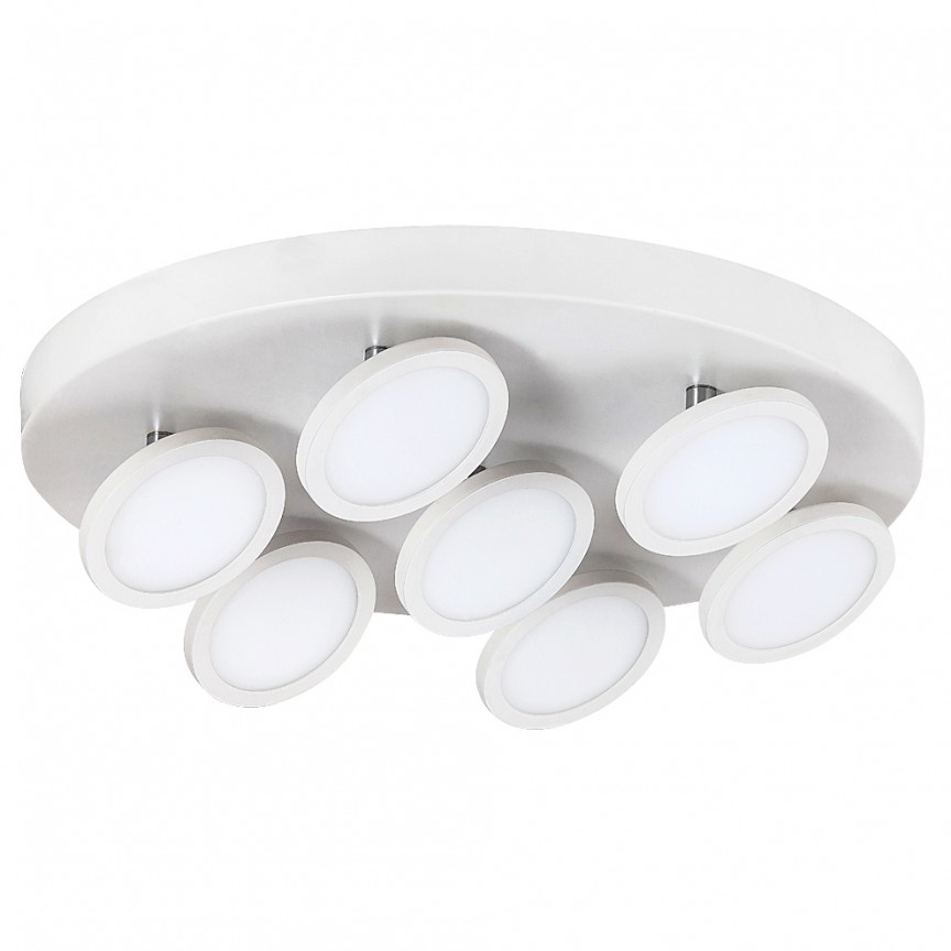 Plafoniera design minimalist cu 7 spoturi LED Elsa 2715 RX, Lustre cu spoturi, LED⭐ modele moderne corpuri de iluminat tip spoturi aplicate pe tavan sau perete.✅Design decorativ 2022!❤️Promotii lampi❗ ➽ www.evalight.ro. Alege lustre de iluminat interior tip plafoniere si aplice cu 5 sau 6 spoturi pe bara cu lumina LED si directie reglabila pentru living, dormitor, bucatarie, baie, hol, camera copii, calitate de lux la cel mai bun pret. a