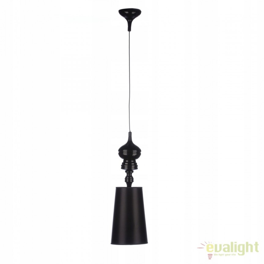 Pendul modern design elegant Baroco Black, Candelabre si Lustre moderne elegante⭐ modele clasice de lux pentru living, bucatarie si dormitor.✅ DeSiGn actual Top 2020!❤️Promotii lampi❗ ➽ www.evalight.ro. Oferte corpuri de iluminat suspendate pt camere de interior (înalte), suspensii (lungi) de tip lustre si candelabre, pendule decorative stil modern, clasic, rustic, baroc, scandinav, retro sau vintage, aplicate pe perete sau de tavan, cu cristale, abajur din material textil, lemn, metal, sticla, bec Edison sau LED, ieftine de calitate deosebita la cel mai bun pret. a