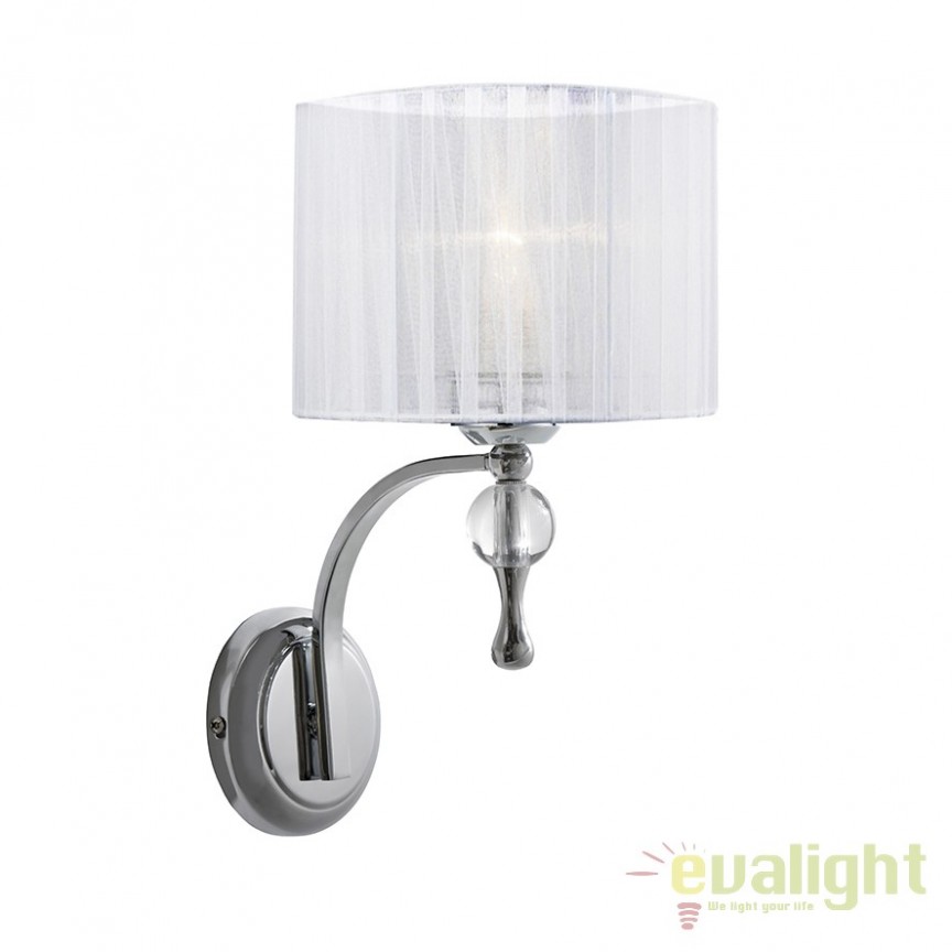 Aplica perete design elegant Impress WHITE, Candelabre si Lustre moderne elegante⭐ modele clasice de lux pentru living, bucatarie si dormitor.✅ DeSiGn actual Top 2020!❤️Promotii lampi❗ ➽ www.evalight.ro. Oferte corpuri de iluminat suspendate pt camere de interior (înalte), suspensii (lungi) de tip lustre si candelabre, pendule decorative stil modern, clasic, rustic, baroc, scandinav, retro sau vintage, aplicate pe perete sau de tavan, cu cristale, abajur din material textil, lemn, metal, sticla, bec Edison sau LED, ieftine de calitate deosebita la cel mai bun pret. a