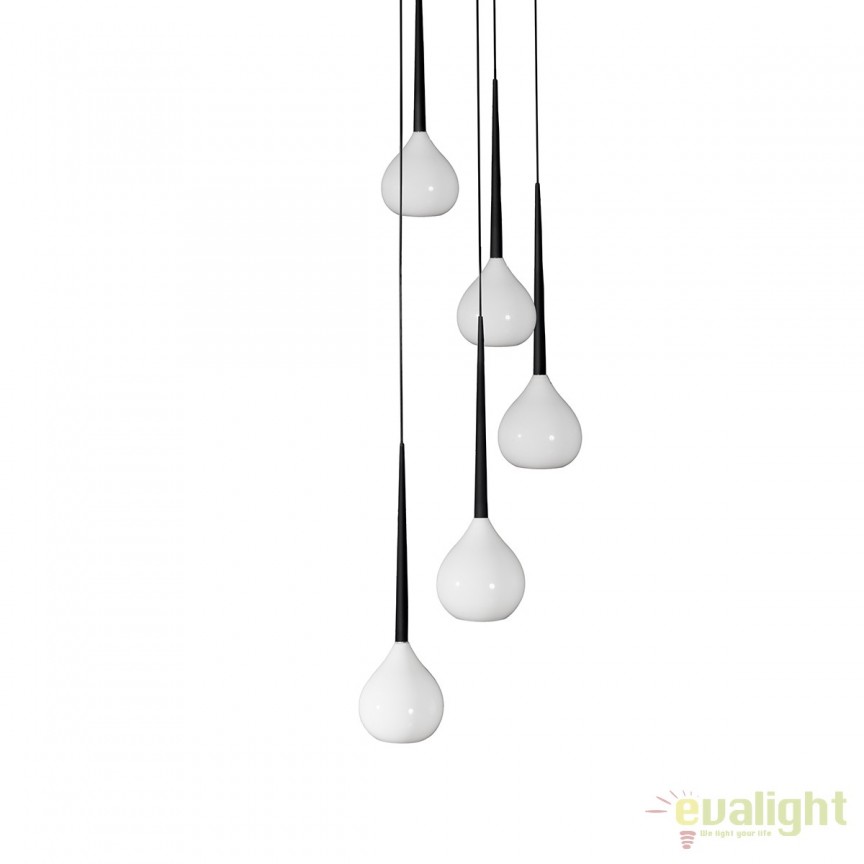 Lustra moderna Aga 5 WH/BK, Candelabre si Lustre moderne elegante⭐ modele clasice de lux pentru living, bucatarie si dormitor.✅ DeSiGn actual Top 2020!❤️Promotii lampi❗ ➽ www.evalight.ro. Oferte corpuri de iluminat suspendate pt camere de interior (înalte), suspensii (lungi) de tip lustre si candelabre, pendule decorative stil modern, clasic, rustic, baroc, scandinav, retro sau vintage, aplicate pe perete sau de tavan, cu cristale, abajur din material textil, lemn, metal, sticla, bec Edison sau LED, ieftine de calitate deosebita la cel mai bun pret. a