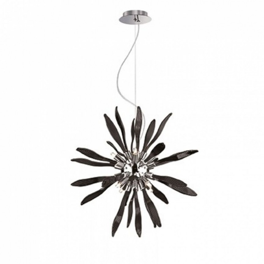 Lustra, Pendul modern diametru 75cm CORALLO SP12 NERO 86613, Pendule / Lustre suspendate moderne, LED⭐ modele elegante pentru bucatarie, living dormitor.✅DeSiGn decorativ unic!❤️Promotii lampi❗ ➽www.evalight.ro. Alege corpuri de iluminat suspendate pt interior stil modern, suspensii de tip pendule cu cristale, abajur material textil, lemn, metal, sticla, bec tip lumanare Edison sau LED, ieftine si de lux, calitate deosebita la cel mai bun pret. a