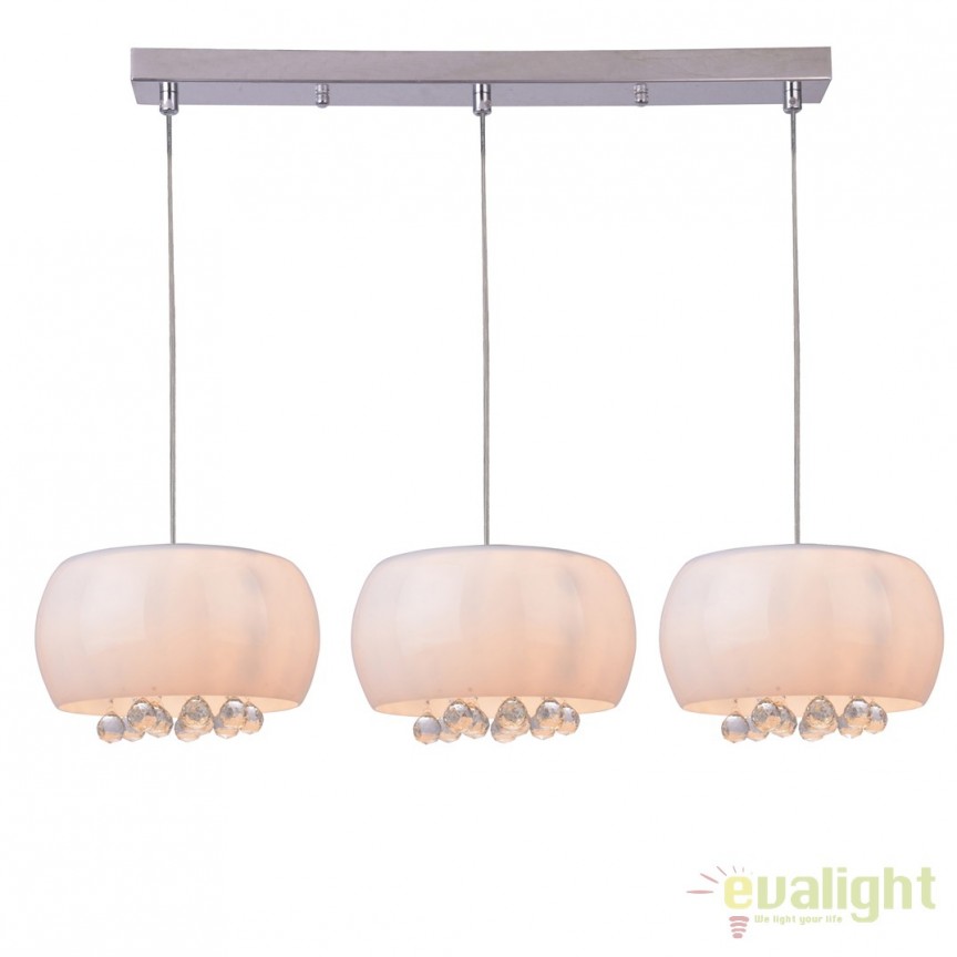 Lustra moderna suspendata design elegant Quince 3, Candelabre si Lustre moderne elegante⭐ modele clasice de lux pentru living, bucatarie si dormitor.✅ DeSiGn actual Top 2020!❤️Promotii lampi❗ ➽ www.evalight.ro. Oferte corpuri de iluminat suspendate pt camere de interior (înalte), suspensii (lungi) de tip lustre si candelabre, pendule decorative stil modern, clasic, rustic, baroc, scandinav, retro sau vintage, aplicate pe perete sau de tavan, cu cristale, abajur din material textil, lemn, metal, sticla, bec Edison sau LED, ieftine de calitate deosebita la cel mai bun pret. a