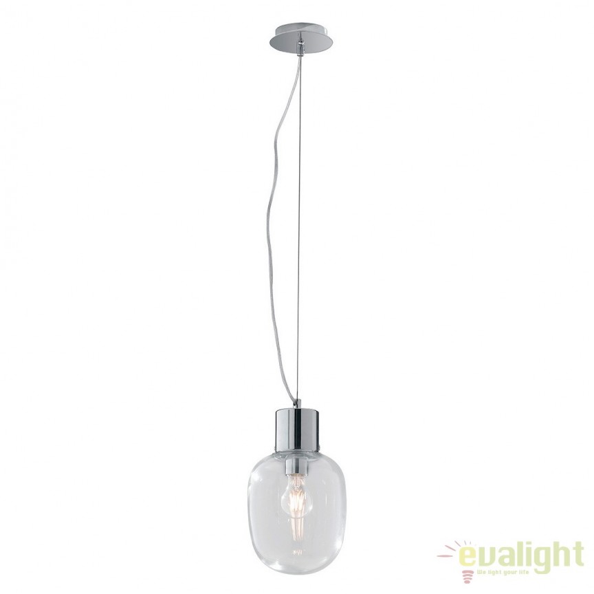 Lustra design modern Fellini 18cm, crom I-FELLINI-S18 CROMO FE, Candelabre si Lustre moderne elegante⭐ modele clasice de lux pentru living, bucatarie si dormitor.✅ DeSiGn actual Top 2020!❤️Promotii lampi❗ ➽ www.evalight.ro. Oferte corpuri de iluminat suspendate pt camere de interior (înalte), suspensii (lungi) de tip lustre si candelabre, pendule decorative stil modern, clasic, rustic, baroc, scandinav, retro sau vintage, aplicate pe perete sau de tavan, cu cristale, abajur din material textil, lemn, metal, sticla, bec Edison sau LED, ieftine de calitate deosebita la cel mai bun pret. a