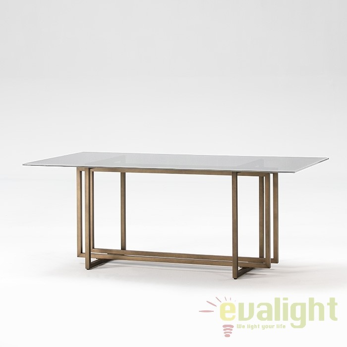 Masa dining eleganta Gloria 190x100cm 75569/00 TN, Mese dining moderne⭐ modele elegante de lux pentru living si bucatarie.✅DeSiGn deosebit unic!❤️Promotii mese dining❗ ➽www.evalight.ro. Alege mese dining stil clasic, baroc, vintage, retro, industrial sau scandinav cu blat rotund, oval, dreptunghiular, picioare si cadru din lemn masiv, metalice cu aspect antichizat, sticla securizata, PAL melaminat lucios alb, MDF, nuc, stejar, marmura, granit, oglinda crom, calitate la cel mai bun pret.

 a