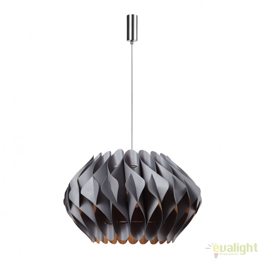 Lustra / Pendul design modern Ø50cm RUBEN GREY, Candelabre si Lustre moderne elegante⭐ modele clasice de lux pentru living, bucatarie si dormitor.✅ DeSiGn actual Top 2020!❤️Promotii lampi❗ ➽ www.evalight.ro. Oferte corpuri de iluminat suspendate pt camere de interior (înalte), suspensii (lungi) de tip lustre si candelabre, pendule decorative stil modern, clasic, rustic, baroc, scandinav, retro sau vintage, aplicate pe perete sau de tavan, cu cristale, abajur din material textil, lemn, metal, sticla, bec Edison sau LED, ieftine de calitate deosebita la cel mai bun pret. a