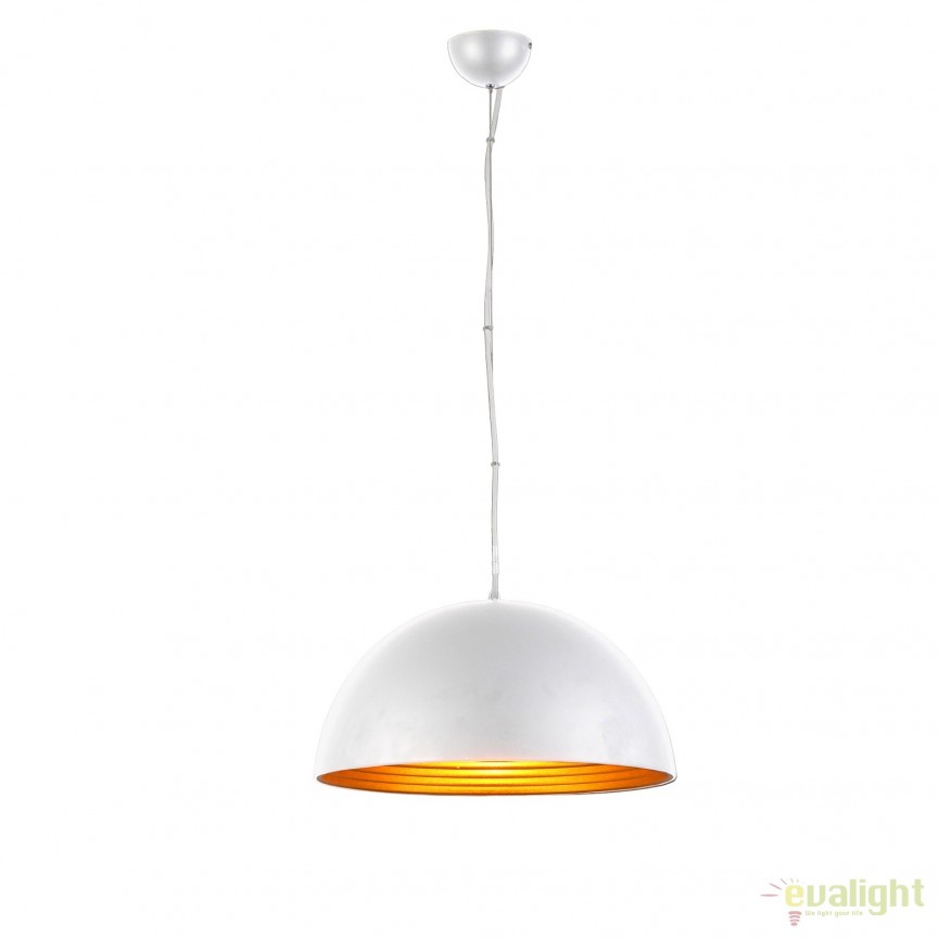 Lustra / Pendul modern design nordic Ø40cm MODENA alb/auriu, Candelabre si Lustre moderne elegante⭐ modele clasice de lux pentru living, bucatarie si dormitor.✅ DeSiGn actual Top 2020!❤️Promotii lampi❗ ➽ www.evalight.ro. Oferte corpuri de iluminat suspendate pt camere de interior (înalte), suspensii (lungi) de tip lustre si candelabre, pendule decorative stil modern, clasic, rustic, baroc, scandinav, retro sau vintage, aplicate pe perete sau de tavan, cu cristale, abajur din material textil, lemn, metal, sticla, bec Edison sau LED, ieftine de calitate deosebita la cel mai bun pret. a