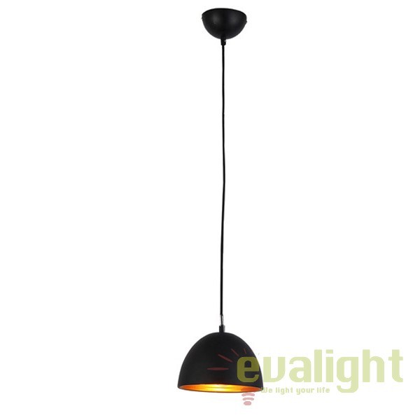 Pendul modern design nordic Ø18cm MODENA negru/auriu, Candelabre si Lustre moderne elegante⭐ modele clasice de lux pentru living, bucatarie si dormitor.✅ DeSiGn actual Top 2020!❤️Promotii lampi❗ ➽ www.evalight.ro. Oferte corpuri de iluminat suspendate pt camere de interior (înalte), suspensii (lungi) de tip lustre si candelabre, pendule decorative stil modern, clasic, rustic, baroc, scandinav, retro sau vintage, aplicate pe perete sau de tavan, cu cristale, abajur din material textil, lemn, metal, sticla, bec Edison sau LED, ieftine de calitate deosebita la cel mai bun pret. a