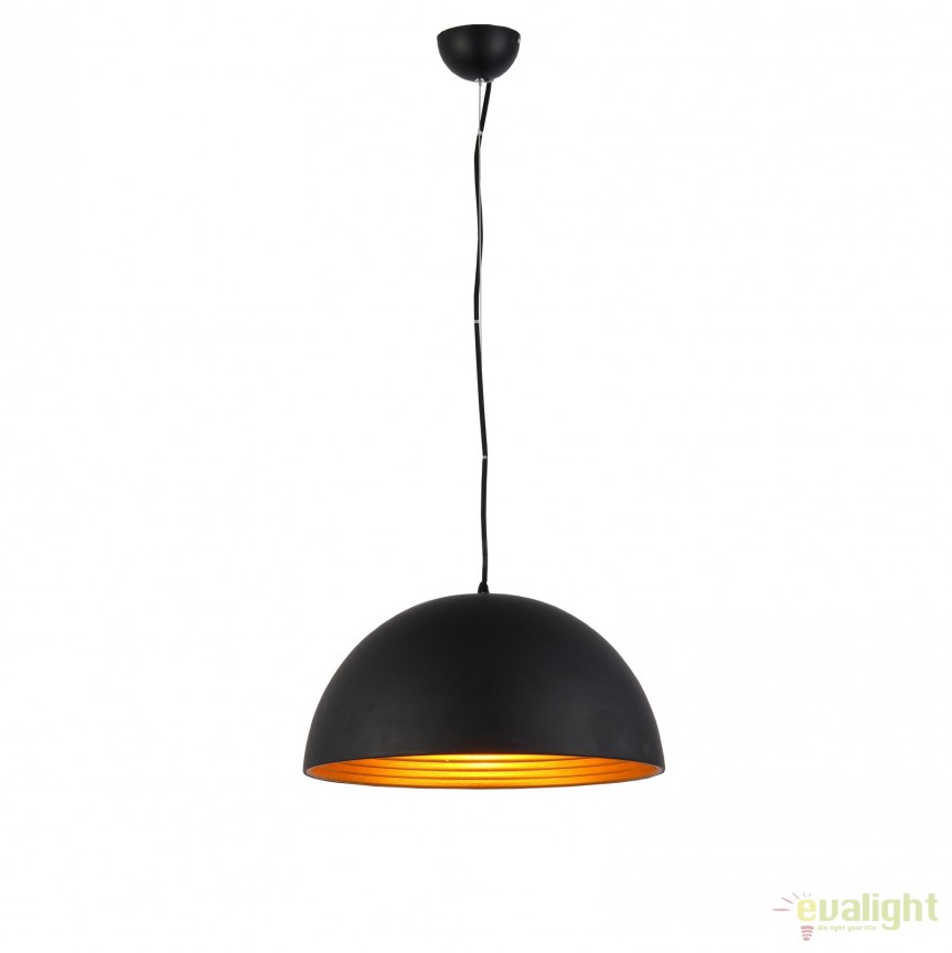 Lustra / Pendul modern design nordic Ø40cm MODENA negru/auriu, Candelabre si Lustre moderne elegante⭐ modele clasice de lux pentru living, bucatarie si dormitor.✅ DeSiGn actual Top 2020!❤️Promotii lampi❗ ➽ www.evalight.ro. Oferte corpuri de iluminat suspendate pt camere de interior (înalte), suspensii (lungi) de tip lustre si candelabre, pendule decorative stil modern, clasic, rustic, baroc, scandinav, retro sau vintage, aplicate pe perete sau de tavan, cu cristale, abajur din material textil, lemn, metal, sticla, bec Edison sau LED, ieftine de calitate deosebita la cel mai bun pret. a